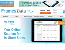 Tablet Screenshot of framesdata.com